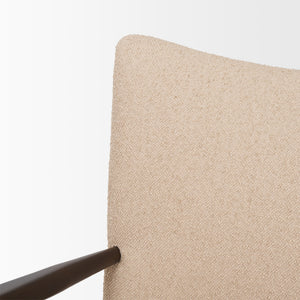 Argent Beige Boucle Accent Chair