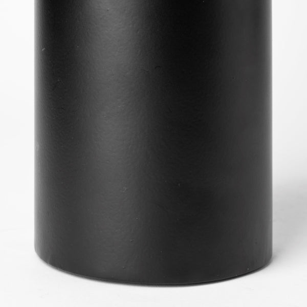 Alex Large Black Metal Cylindrical  Table Candle Holder