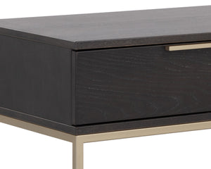 REBEL NIGHTSTAND - LARGE - GOLD - CHARCOAL GREY