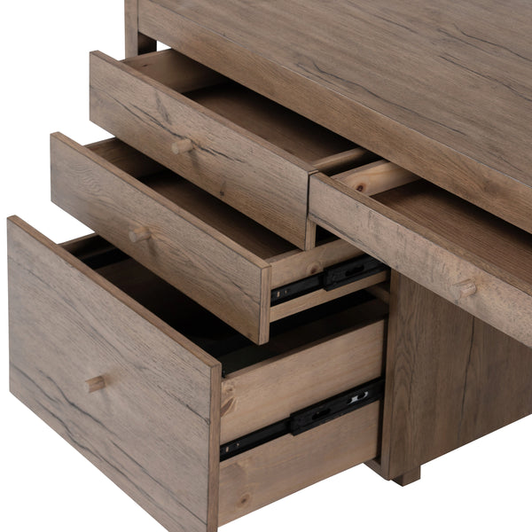 Suspension Desk In Grey Oak