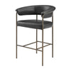 Kaiden KD Faux Leather Counter Stool, Cano Black