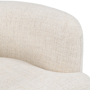 Pasadena Upholstered Accent Chair in Natural Wood