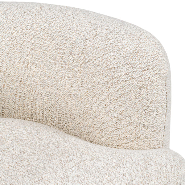 Pasadena Upholstered Accent Chair in Natural Wood