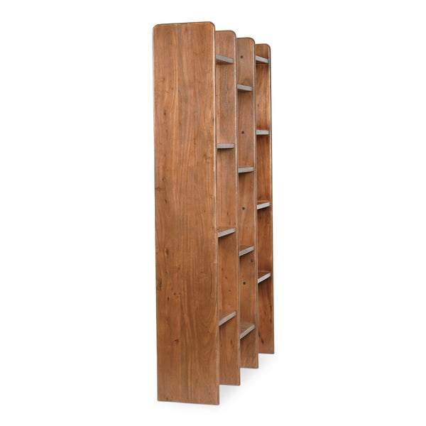 Moe's Orson Bookcase in Brown Acacia Wood
