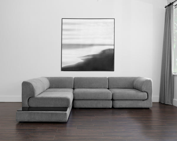 HARMONY MODULAR - ARMLESS CHAIR - DANNY DARK GREY