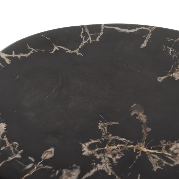 Kos End Table In Dark Petrified Wood