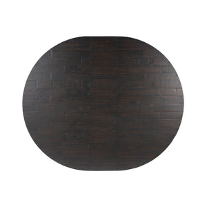 Eberwin Round Ext Dining Table - Dark Carbon