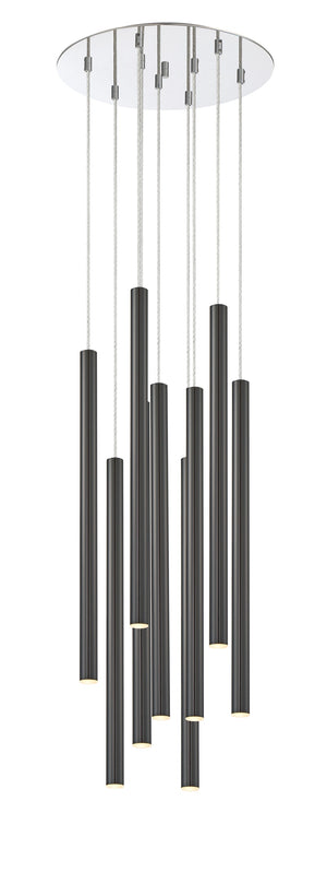 Forest 9 Light Island/Billiard in Chrome Finish