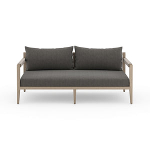 Sherwood Outdoor Sofa In 63" In Brown/Charcoal