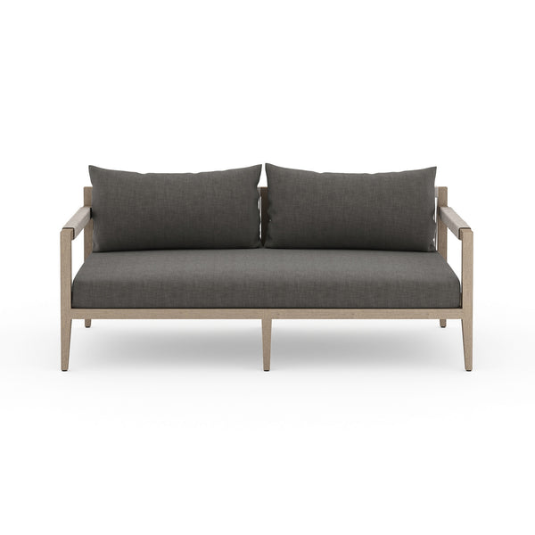 Sherwood Outdoor Sofa In 63" In Brown/Charcoal