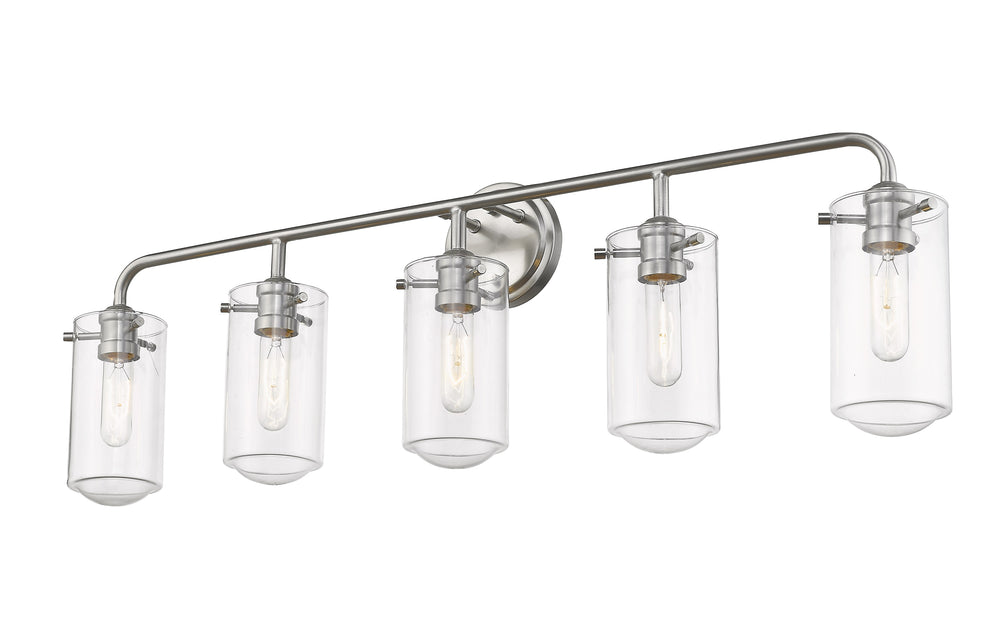 Delaney 5 Light Vanity in Brushed Nickel Finish
