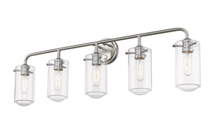 Delaney 5 Light Vanity in Brushed Nickel Finish