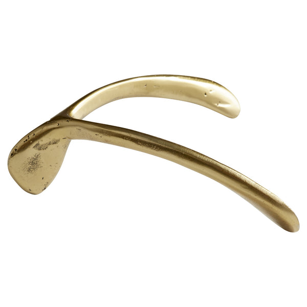 Wishbone Token in Aged Brass