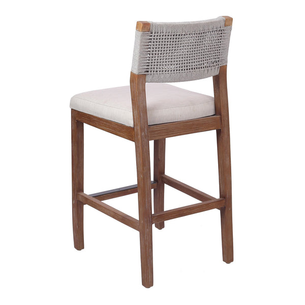 Pierre Rope Counter Stool In Gray 