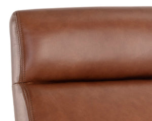 COLLIN OFFICE CHAIR - BROWN - SHALIMAR TOBACCO LEATHER