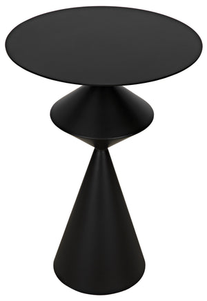 Zasa Side Table, Black Steel