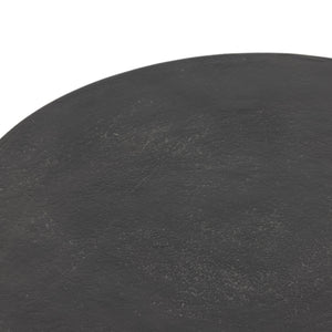 Basil Outdoor Drink Table In Aged Grey