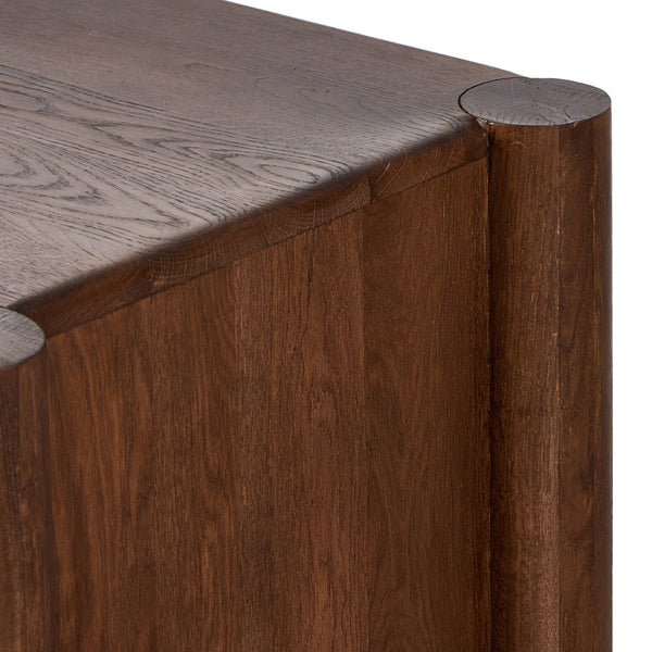 Ezri 6 Drawer Dresser - Carved Cocoa Oak