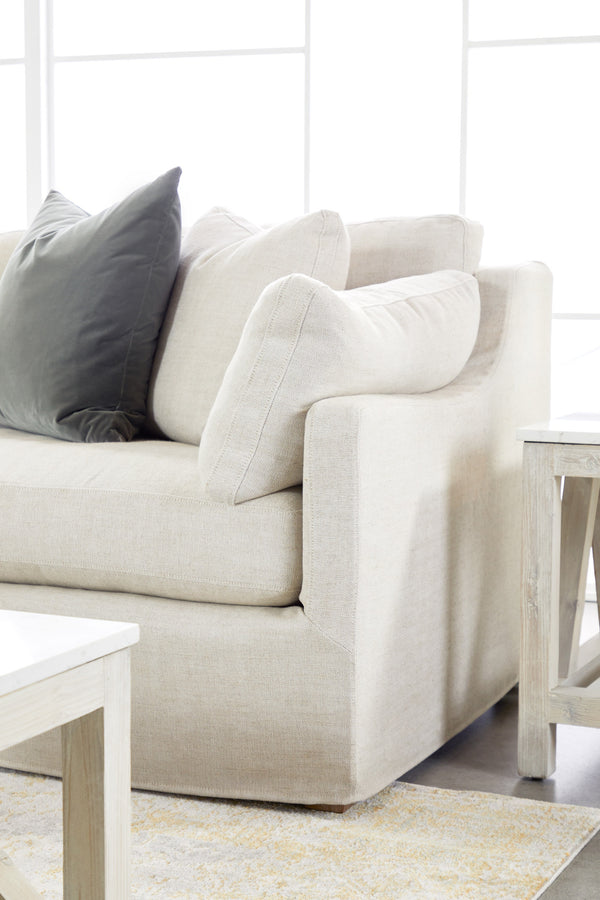 Lena Modular Slipcover 2-Seat Right Slope Arm Sofa