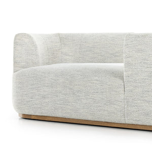 Deandra Tete A Tete Chaise In Merino Cotton