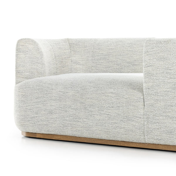 Deandra Tete A Tete Chaise In Merino Cotton