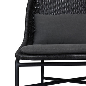 Jericho Outdoor Dining Chair In Vintage Coal And Charcoal Iron And Arashi Graphite