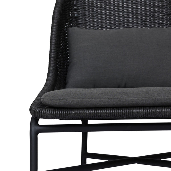 Jericho Outdoor Dining Chair In Vintage Coal And Charcoal Iron And Arashi Graphite