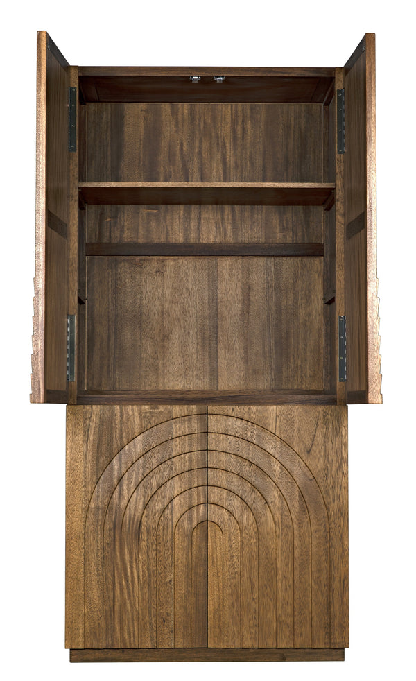 Otto Hutch Dark Walnut Finish