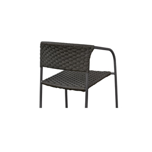 Moe's Zola Outdoor Dining Chair Set of 2 Dark Brown