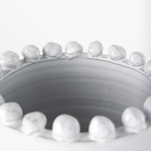 Basin Large Off-White Glazed Vase