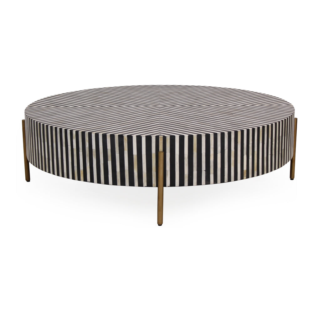 Moe's Chameau Large Coffee Table in Black/White