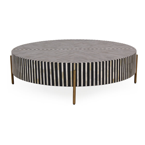Moe's Chameau Large Coffee Table in Black/White