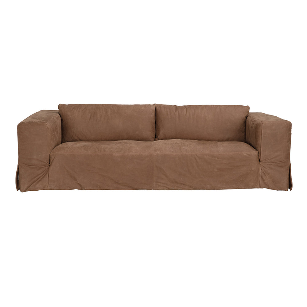 Plato Sofa, Orris Brown Leather