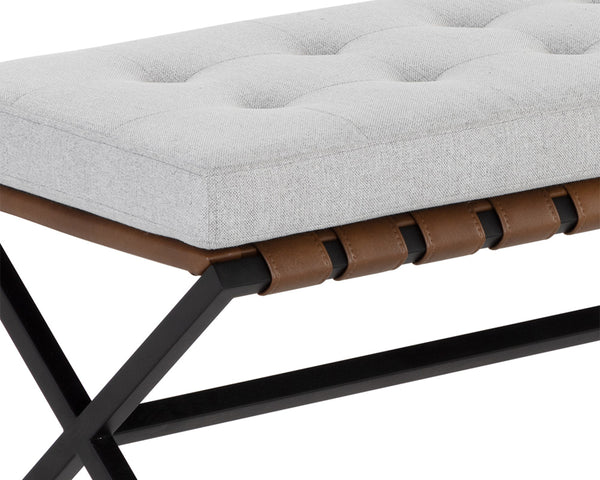 KENJI BENCH - SMALL - BLACK - MINA LIGHT GREY