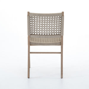Delmar Outdoor Dining Chair to Washed Brown