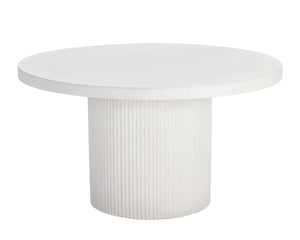 NICOLETTE DINING TABLE - WHITE - 55"