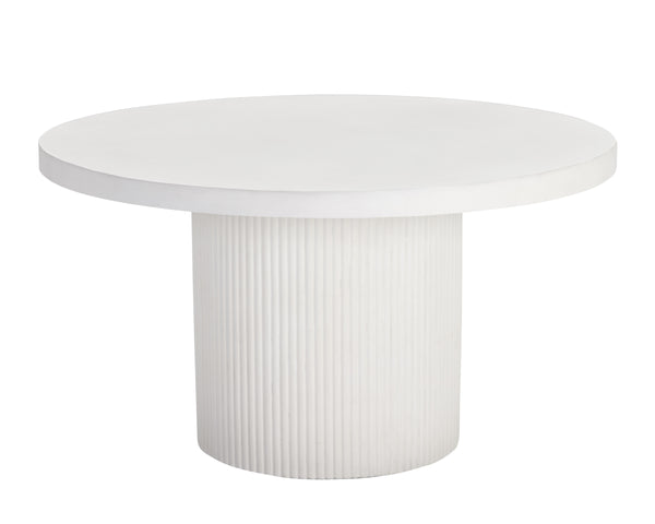 NICOLETTE DINING TABLE - WHITE - 55"