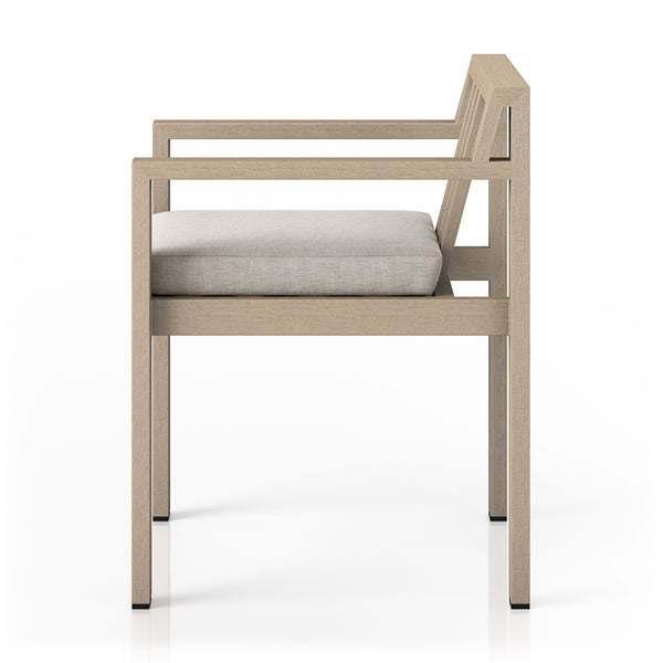 Monterey Outdoor Dining Armchair In Brown