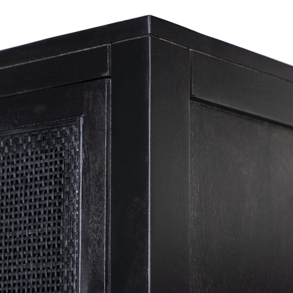 Caprice Tall Cabinet - Black Wash Mango