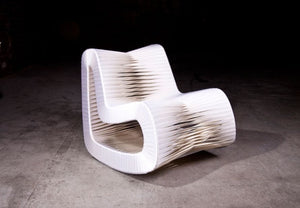 Seat Belt Rocking Chair,White       