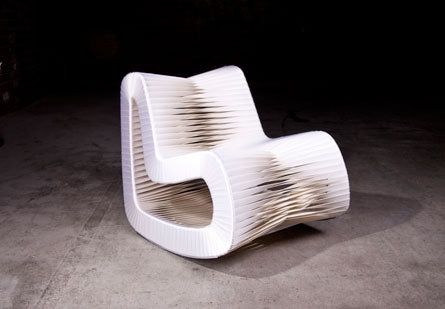 Seat Belt Rocking Chair,White       