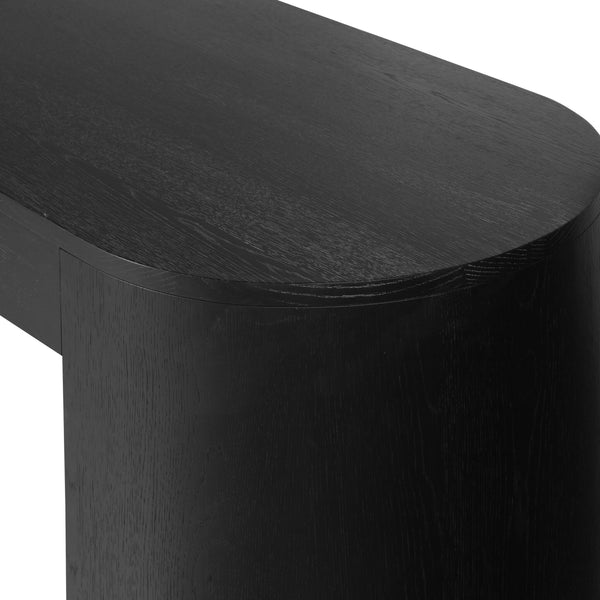 Pilar Desk - Brushed Ebony Oak