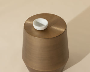 CREED END TABLE - ANTIQUE GOLD
