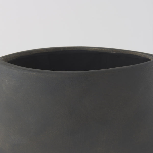 Rylee 13.0H Dark Brown Ceramic Vase