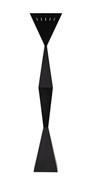 Brixton Floor Lamp, Black Steel