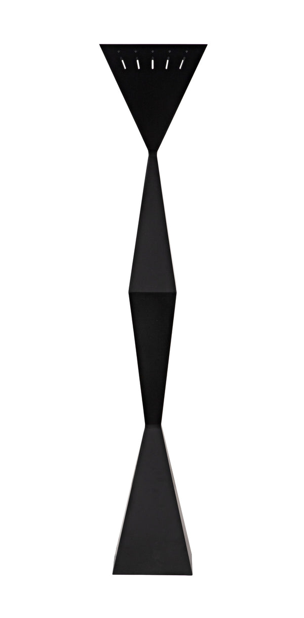 Brixton Floor Lamp, Black Steel