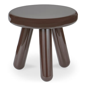 Moe's Joy Accent Table in Dark Brown Lacquer