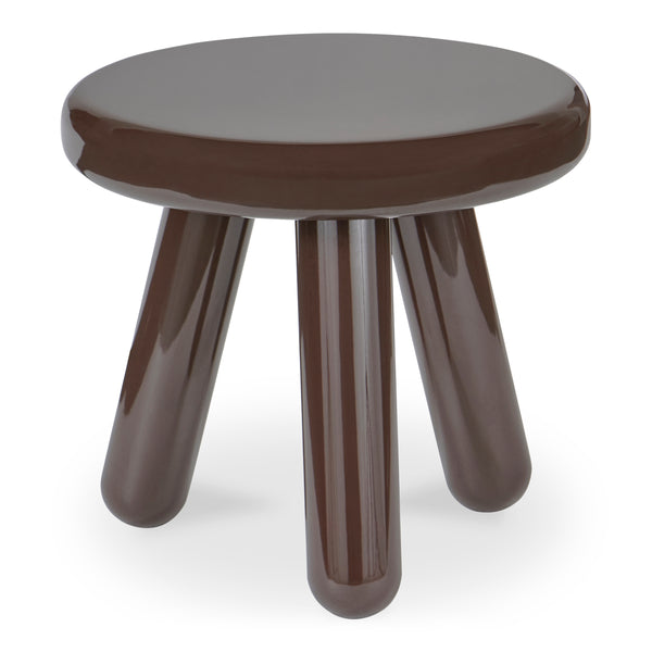 Moe's Joy Accent Table in Dark Brown Lacquer