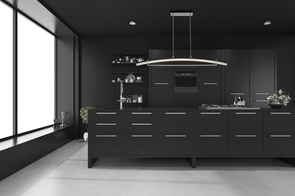 Arc 1 Light Chandelier in Chrome Finish