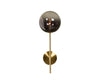 IZORA SCONCE - BRASS - SMOKE GREY OMBRE